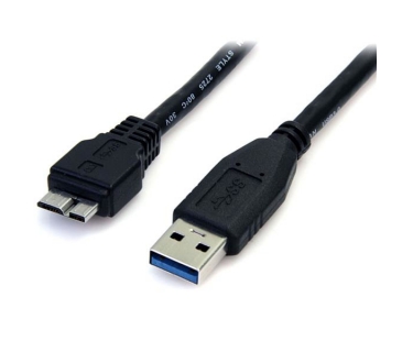 Câble USB 0.5m 1.5ft Black SuperSpeed USB 3.0 Cable A to Micro B - MM - Startech