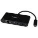 3 Port USB C Hub with Gigabit Ethernet and Power Delivery - USB-C to 3x USB-A - USB 3.0 Hub - Startech