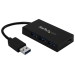 4-PORT USB HUB - USB 3.0 - USB-A TO 3X USB-A AND 1X USB-C - INCLUDES POWER ADAPTER - Startech