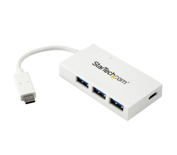 HUB Adapter USB / A / C Multi 4 Port USB C Hub - USB-C to 1x USB-C and 3x USB-A - USB 3.0 Hub - White - Startech