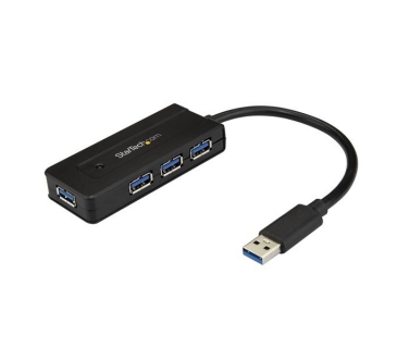 HUB Adapter USB / A / C Multi 4 Port USB 3.0 Hub - Mini Hub with Charge Port - Includes Power Adapter - Startech