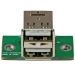 2 Port USB Motherboard Header Adapter - USB A to USB 10 Pin Header F/F - Startech