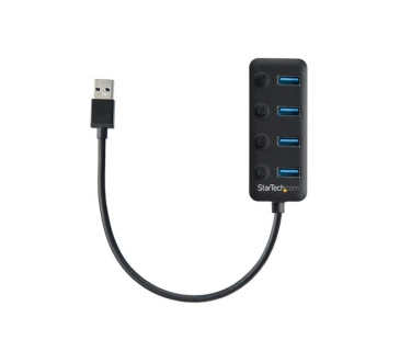 HUB Adapter USB / A / C Multi USB 3.0 Hub - 4x USB-A Ports with Individual On/Off Switches - Bus Powered - Portable - USB Splitter - USB Port Expander - Startech