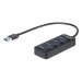 USB 3.0 Hub - 4x USB-A Ports with Individual On/Off Switches - Bus Powered - Portable - USB Splitter - USB Port Expander - Startech