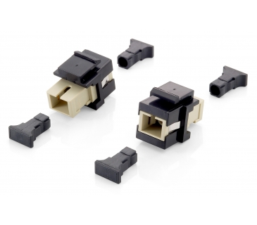 Cable Réseaux Optique LWL Durchfuhrungsmodul Equip Keystone SC simplex 8er Set - Equip