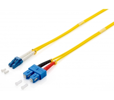 Cable Réseaux Optique EQUIP LWL Patchcable LC-SC 3.00m Singlemode Duplex OS2 yel - Equip