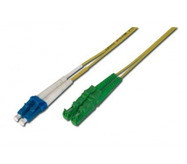 Cable Réseaux Optique FIBER OPTIC PATCH CORD E2000 1M APC TO LC (PC)SINGLEMODE 09/125