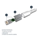 Cable USB to Lightning MFi Certified 2m - Startech