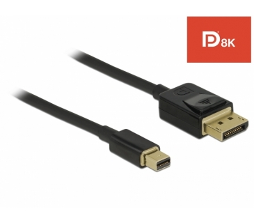 Câble Ecran DeLOCK mini DPDP Cable 8K 60Hz 1m