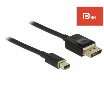 Câble Ecran DeLOCK mini DPDP Cable 8K 60Hz 2m