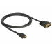DELOCK Cable HDMI DVI 24+1 bidirektional 1.00m Black