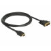 DELOCK Cable HDMI DVI 24+1 bidirektional 1.50m Black