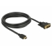 DELOCK Cable HDMI DVI 24+1 bidirektional 2.00m Black
