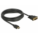 DELOCK Cable HDMI DVI 24+1 bidirektional 3.00m Black