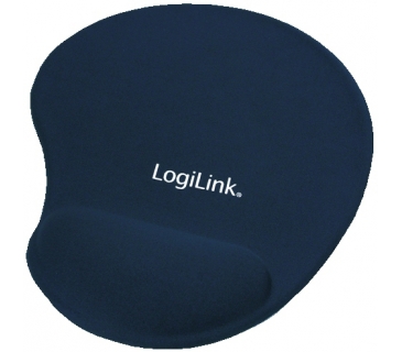 Tapis souris Logilink MOUSEPAD WITH GEL WRIST REST - Blue - Logilink