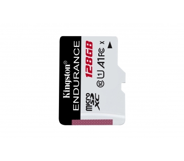 Carte Mémoire 128GBmicroSDXCEndurance 95R/45W C10 A1 UHS-I Card Only - Kingston