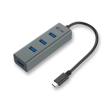 HUB Adapter USB / A / C Multi Adapter i-tec I-TEC USB-C METAL 4-PORT HUB - I-tec