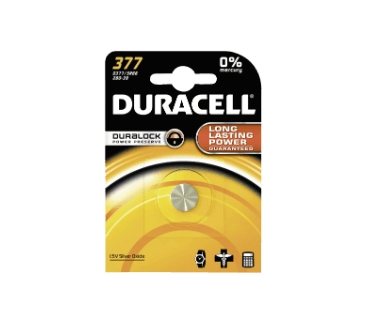 Piles Duracell Batterie Duracell Uhrenzelle 377 B1 1St.