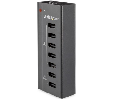 HUB Adapter USB / A / C Multi 7 Port USB Charging Station with 5x 1A Ports & 2x 2A Ports - Standalone USB Charging Strip for Multiple Devices (ST7C51224EU) - Startech