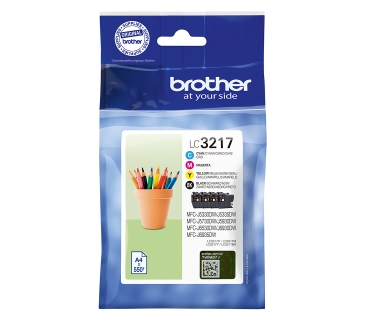 Cartouche d encre Brother LC3217VAL - Pack Black + 3Color Crayon Pic - Brother