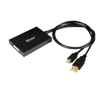 Adaptateur Ecran Club3D MINIDISPLAYPORT TO DUAL LINK DVI-I DUALLINK ACTIVE ADAPTER MAX RES 4K30HZ