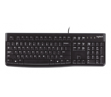 Clavier Logitech Keyboard K120 USB (UK) Black - Logitech