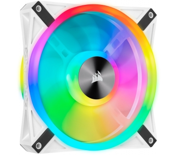 Ventilateurs Boîtier Corsair Cooler CORSAIR 140*140*25 QL140 RGB LED Fan WHITE, Single - Corsair