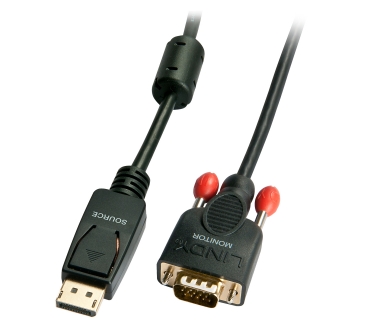 Adaptateur Ecran Lindy Konverterkabel DisplayPort/VGA. 0.50m