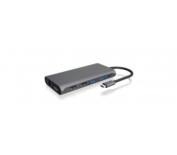 HUB Adapter USB / A / C Multi Dockingstation Notebook IcyBox USB-C - 3x Videoaschnittstel - Icy Box