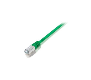 Câble Réseau Cat6 Flach-Patchkabel Cat6A/10G STP 1.00m grun, PVC - Equip