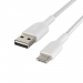 USB-A to USB-C Cable Braided 3M White - Belkin