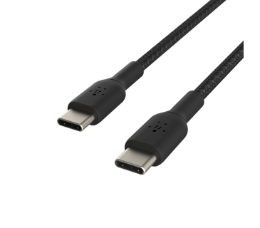 Câble USB USB-C to USB-C Cable Braided 1M Black - Belkin