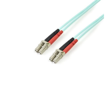 Câble USB 3m Aqua OM4 Duplex Multimode Fiber Optic Cable - 100 Gb - 50/125 - LSZH - LC/LC - Startech