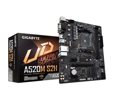 Carte Mère Gigabyte A520M S2H (A520,AM4,mATX,AMD) - Gigabyte
