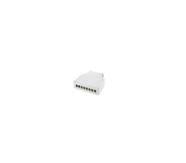 Cable Réseaux Optique Din Rail Splice Box for 8 LC/DX couplers
