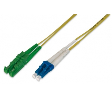 Cable Réseaux Optique Fiber Optic Patch Cord3 METER E2000-LC SM 8 APC