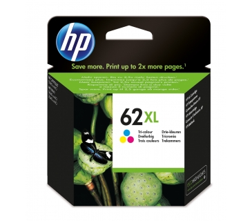 Cartouche d encre HP 62XL cartouche d encre tricolore haute capacité
pack de 1 - HP