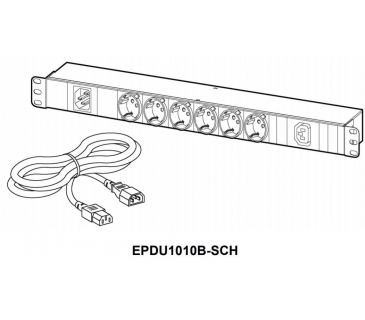 Armoires Serveur Apc Easy PDU EPDU1010B-SCH Basic 1U 10A 230V