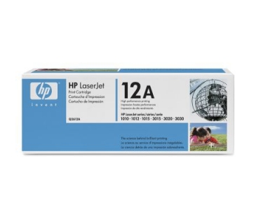 Toner HP Q2612A 12A Black Toner Cartridge - HP