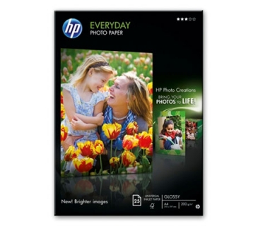 Papier HP Everyday Semi -Glossy, 170g A4, 25 sheets, 170 g/m - HP