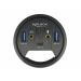 DELOCK USB-HUB 3Port 1x Typ-C / 2x Typ-A + HD-Audio Ports