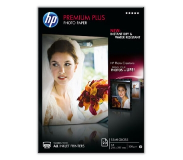 Papier HP Premium Plus Semi-gloss Photo white 300g/m2 A4 20 sheets - HP