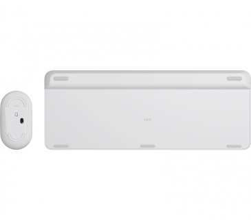 Clavier Logitech Slim Wireless Keyboard and Mouse Combo MK470 - OFFWHITE - FRA - Logitech
