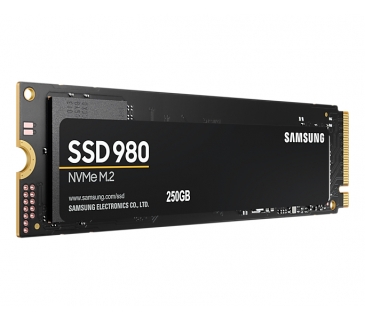 SSD Type M.2 M.2 - 250Gb Serie 980 - 2900/1300Mo/s - MZ-V8V250BW - M.2 NVME PCIe 3.0 - Samsung
