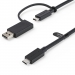 1m Hybrid USB-C Cable w/ USB-A Adapter - Startech