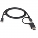 1m Hybrid USB-C Cable w/ USB-A Adapter - Startech