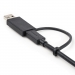 1m Hybrid USB-C Cable w/ USB-A Adapter - Startech