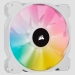 Corsair SP Series White SP140 RGB ELITE 140mmRGB LED Fan with AirGuide Dual Pack with Lighting Node CORE - Corsair