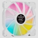 Corsair SP Series White SP140 RGB ELITE 140mmRGB LED Fan with AirGuide Dual Pack with Lighting Node CORE - Corsair