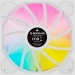 Corsair SP Series White SP140 RGB ELITE 140mmRGB LED Fan with AirGuide Dual Pack with Lighting Node CORE - Corsair